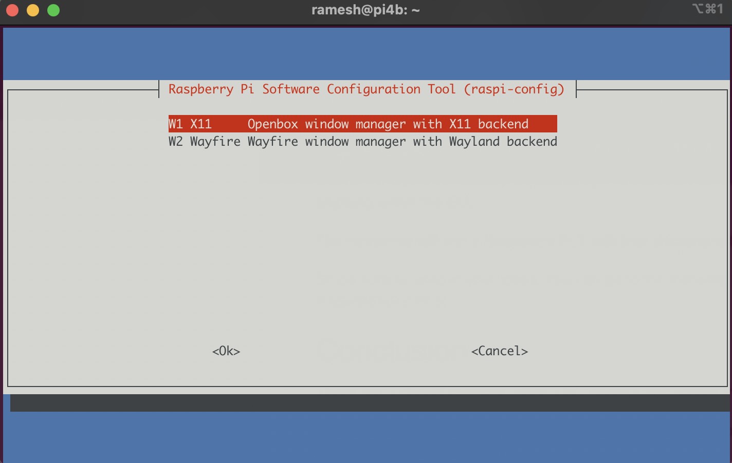 aspi-config tool to switch window manager. raspi-config tool to switch window manager.